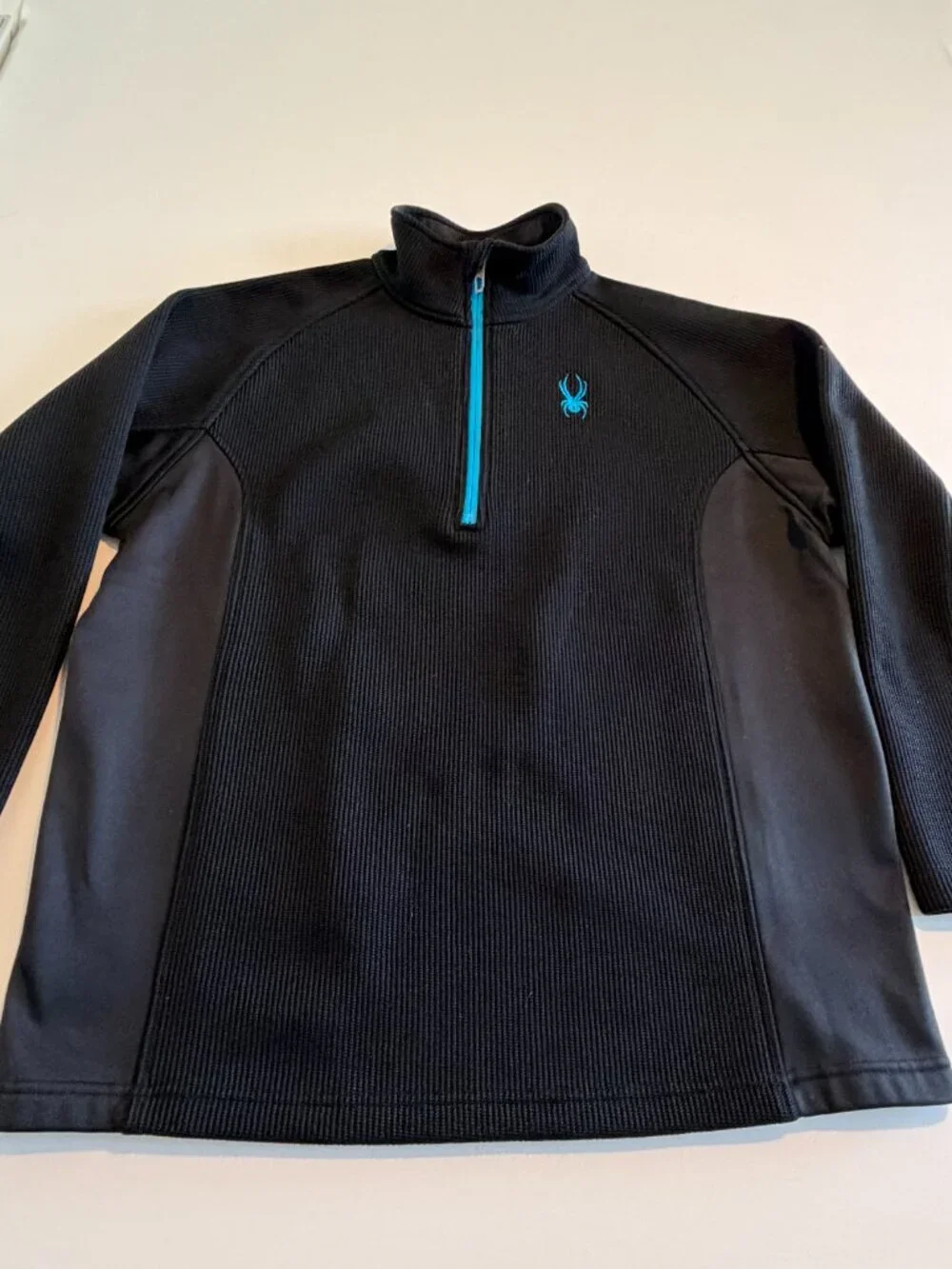 SPYDER Outbound Half Zip Pullover Sweater Jacket Black Large